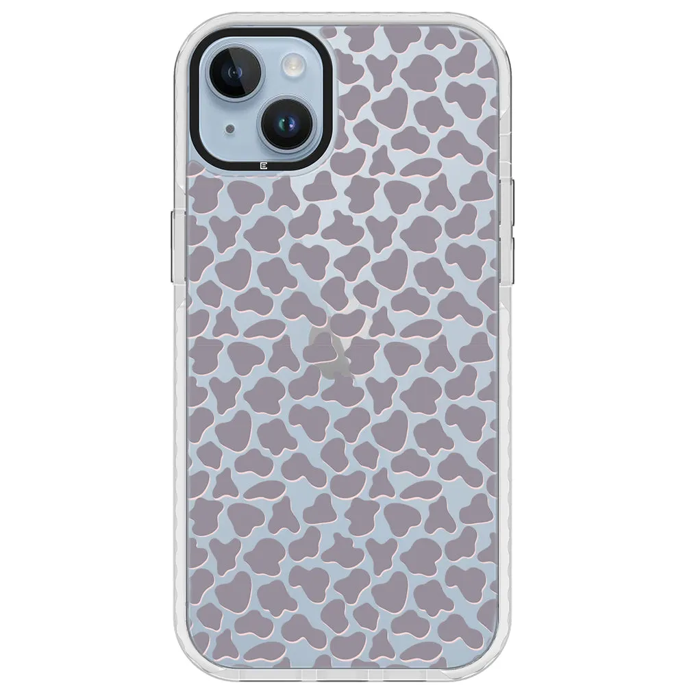 Gray Cow Print Phone Case