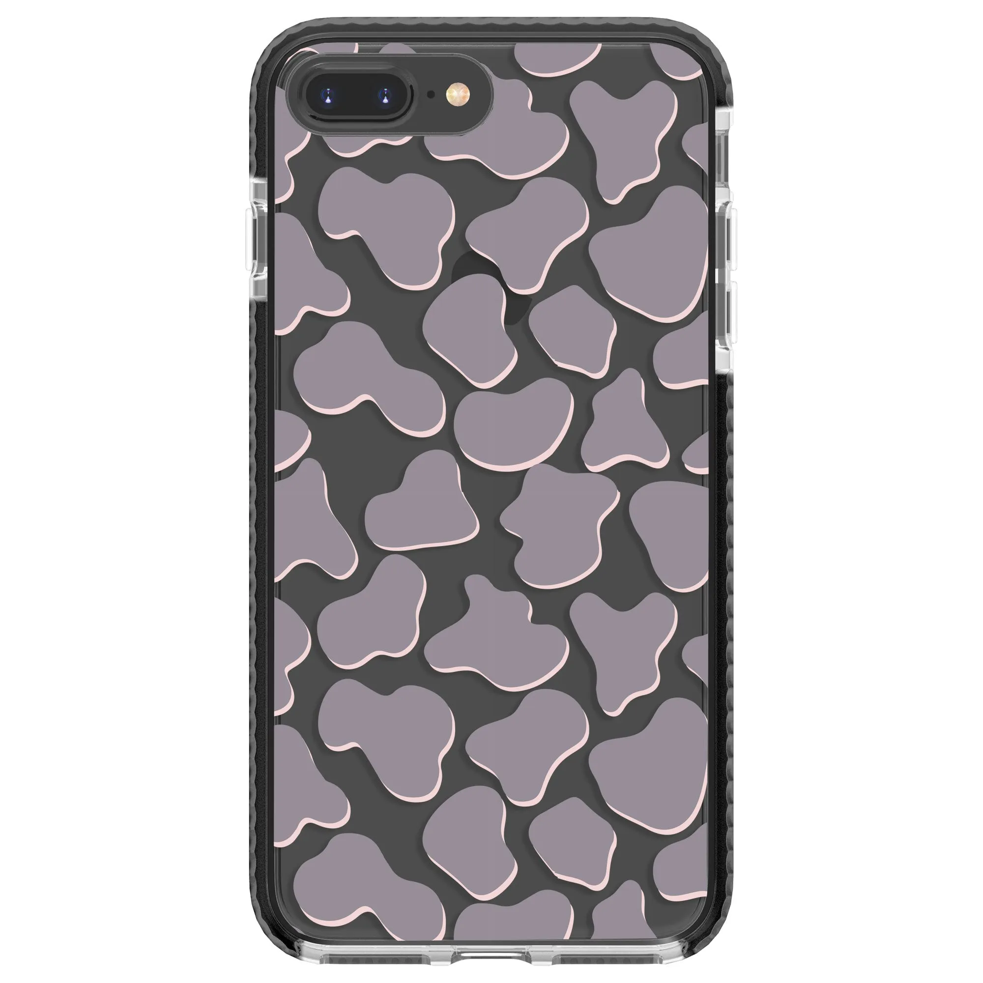 Gray Cow Print Phone Case