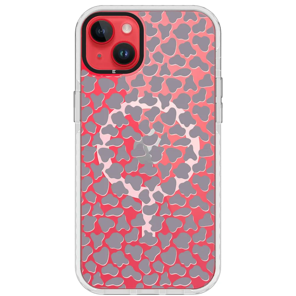 Gray Cow Print Phone Case