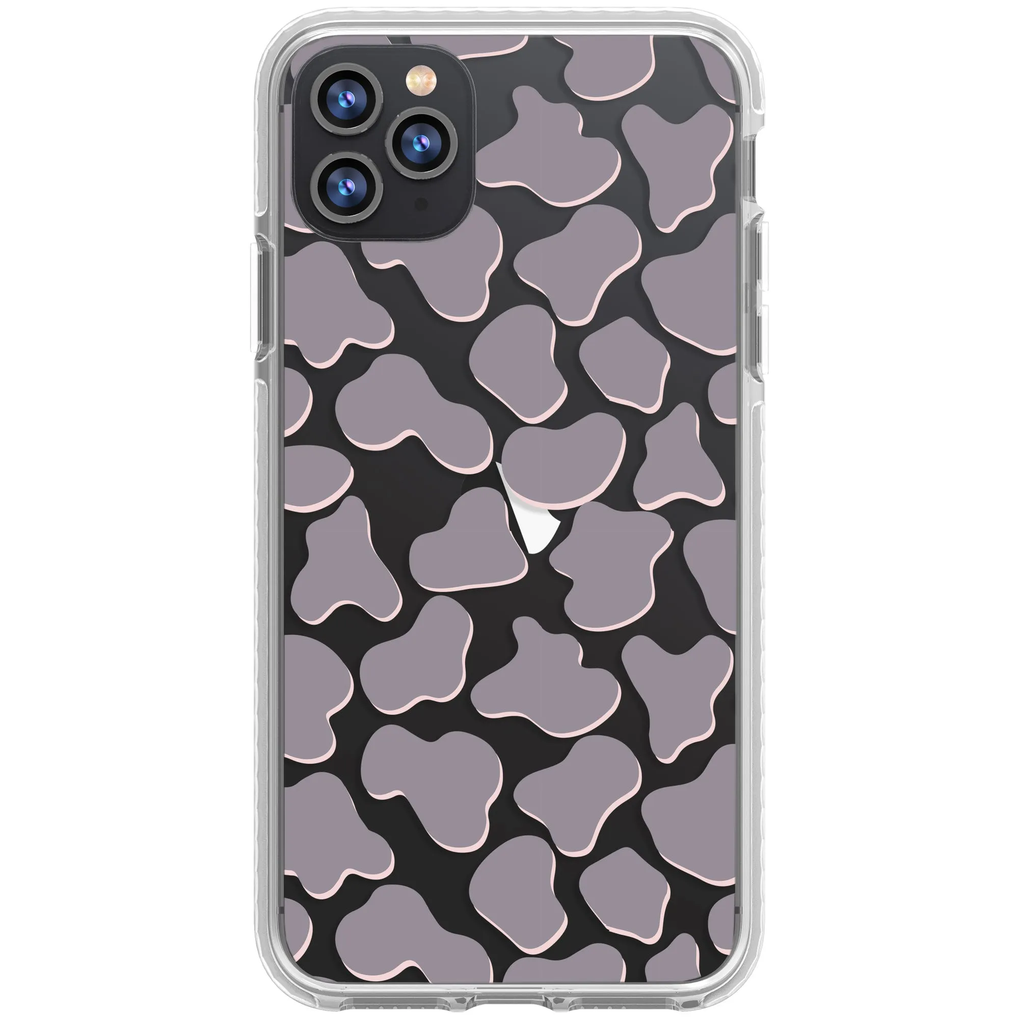 Gray Cow Print Phone Case