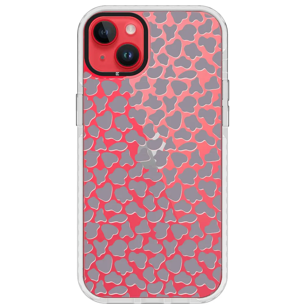 Gray Cow Print Phone Case