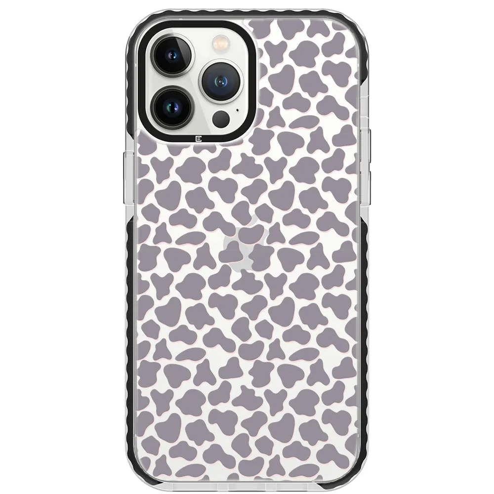 Gray Cow Print Phone Case