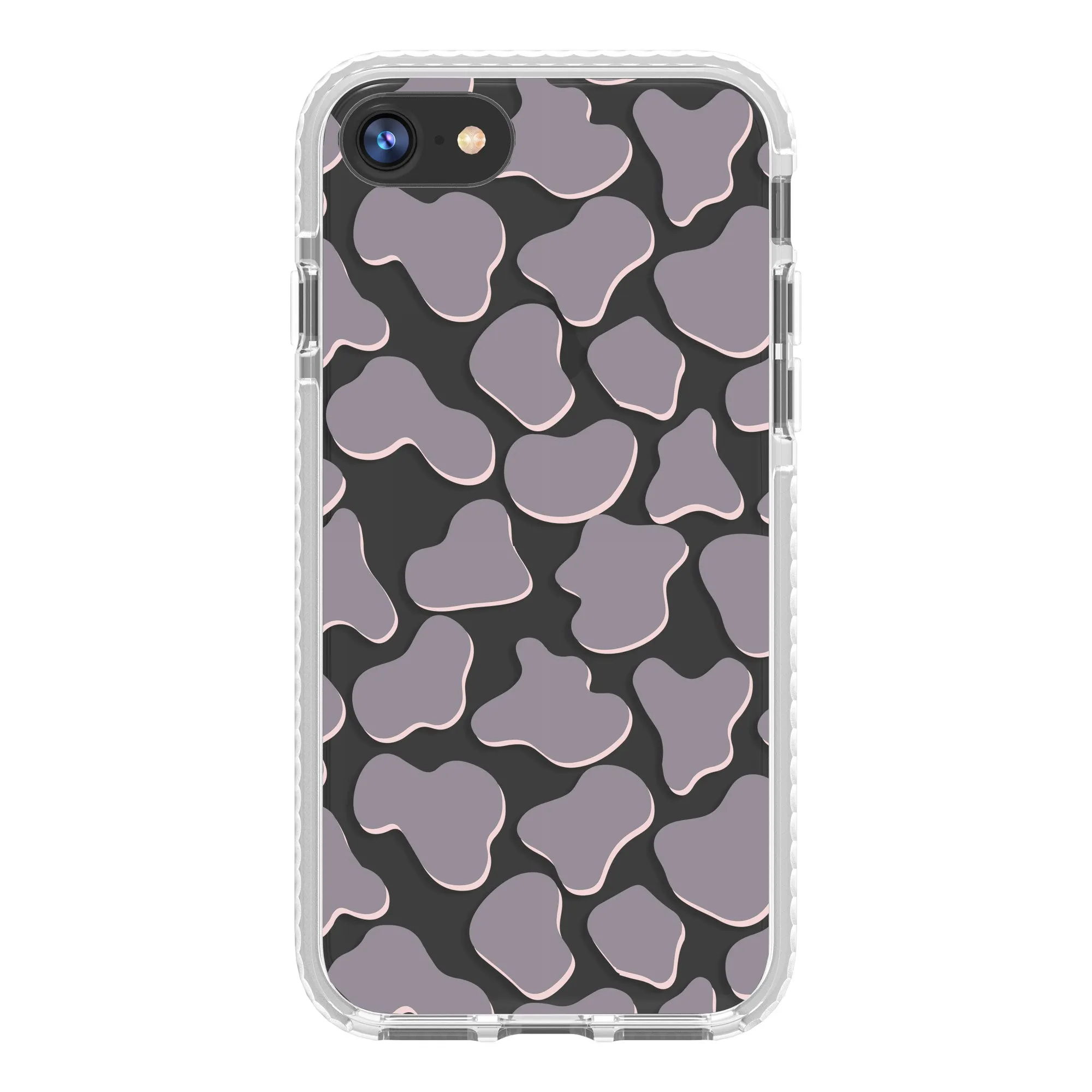 Gray Cow Print Phone Case