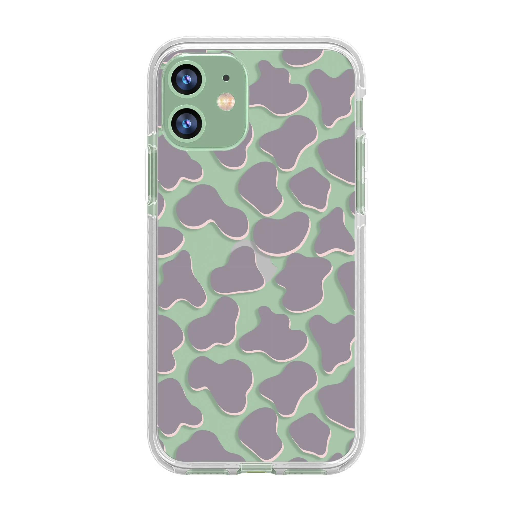 Gray Cow Print Phone Case