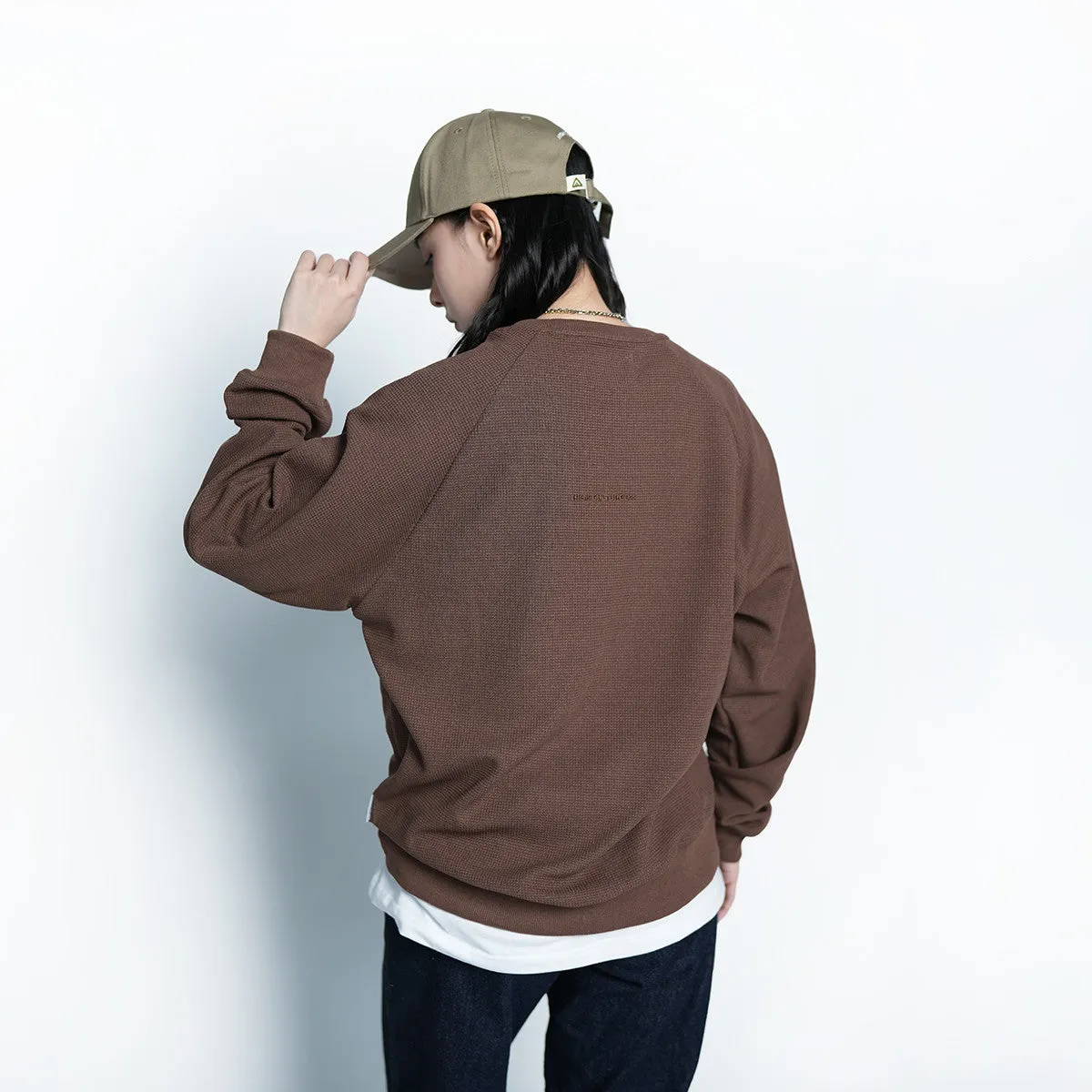 High Cultured Pocket Waffle Sweater - 246