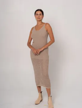 Kali Oatmeal Midi Dress