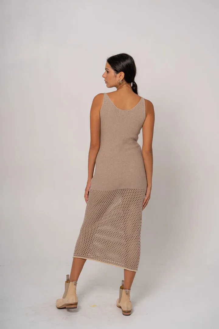 Kali Oatmeal Midi Dress