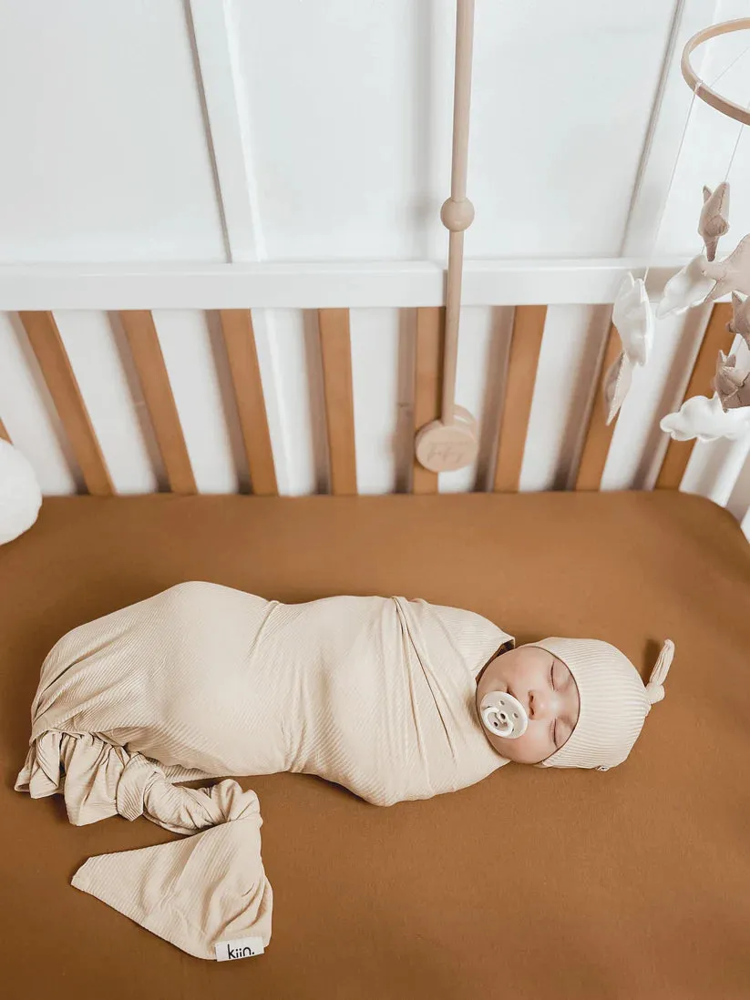 Kiin Baby Bamboo Stretch Swaddle - Caramel