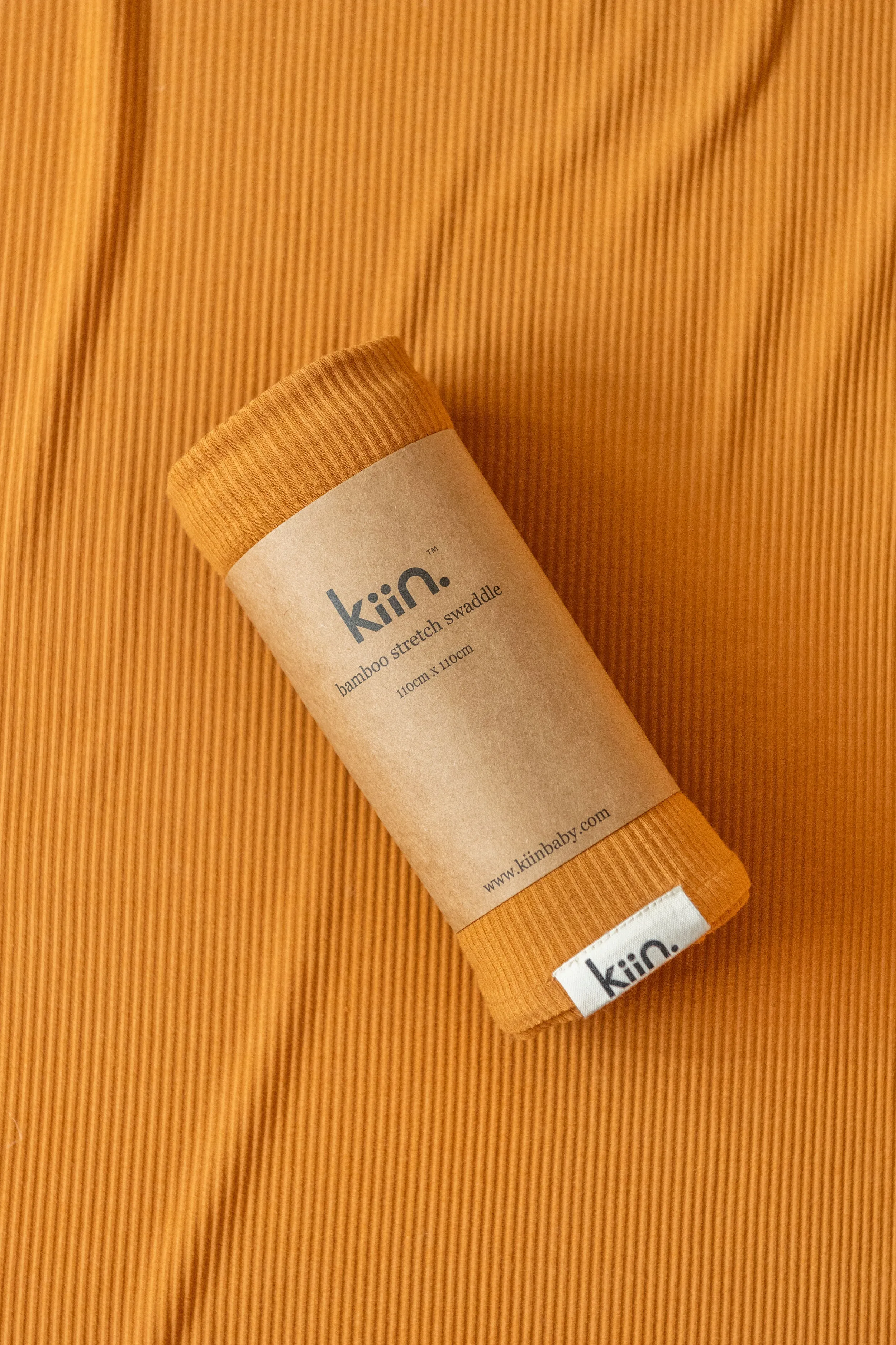 Kiin Baby Bamboo Stretch Swaddle - Caramel