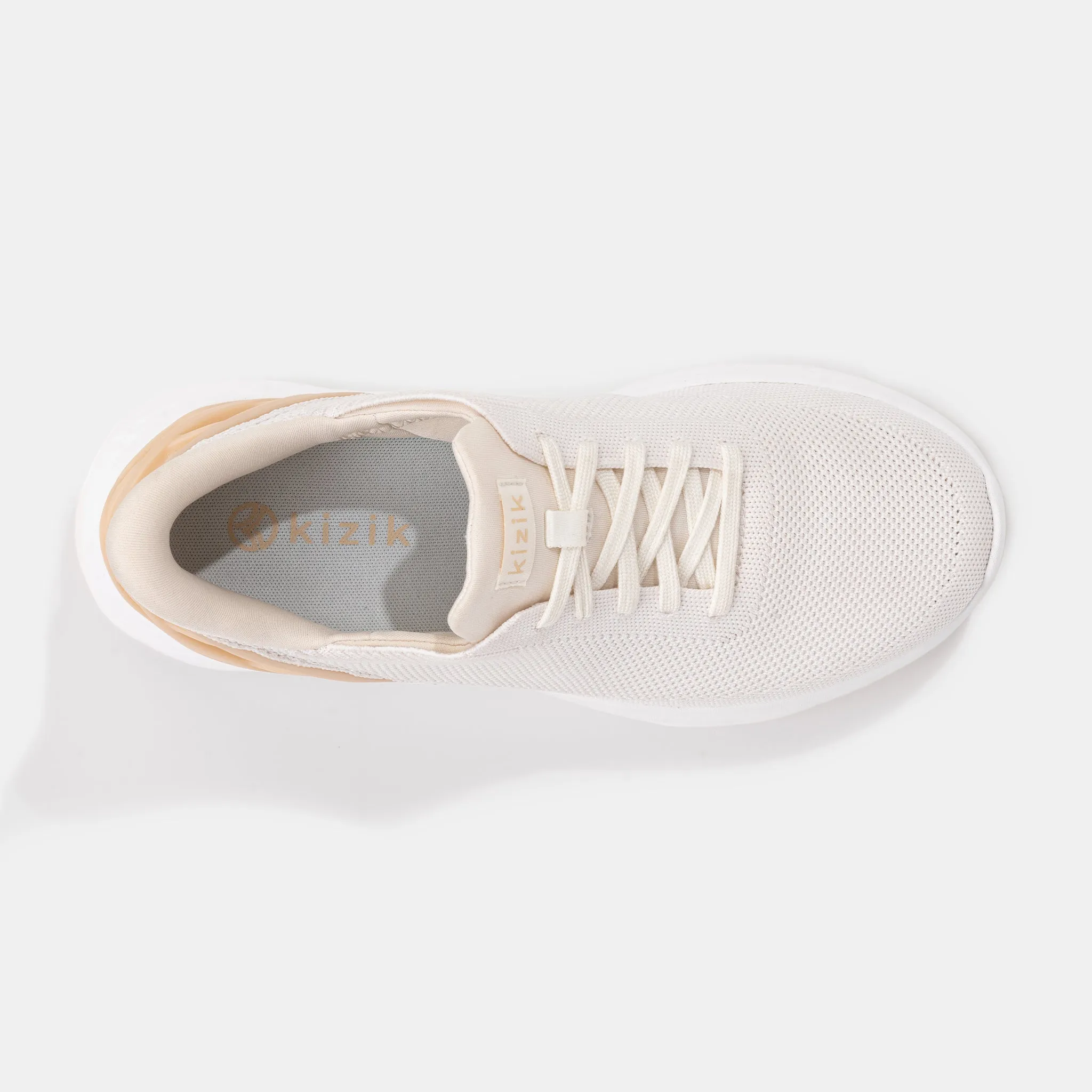 Kizik Athens White Cream Hands Free Slip On