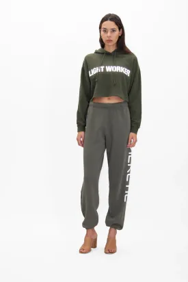 Light Worker Cropped Hoodie in Caladan