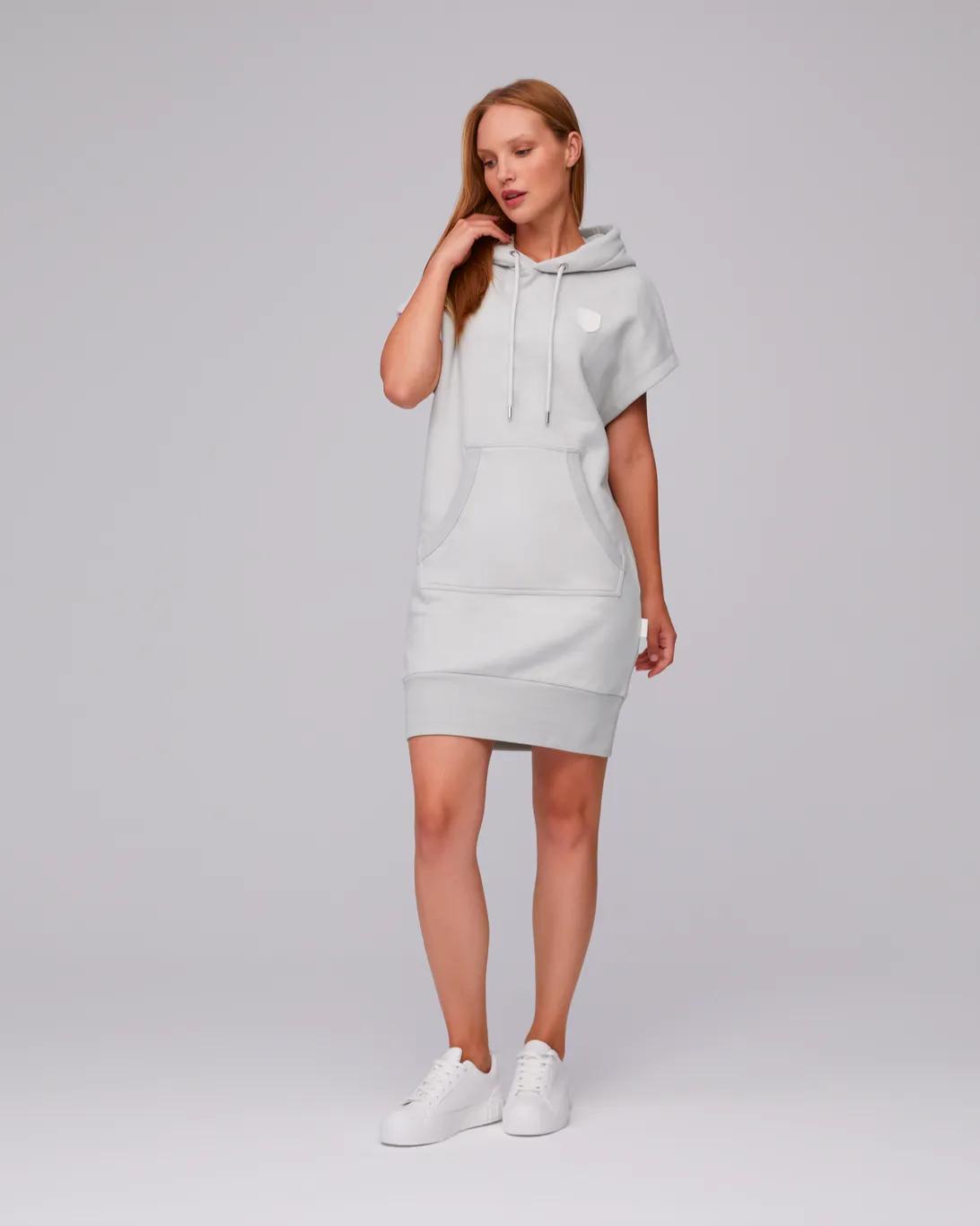 Marny Zinc Hoodie Dress