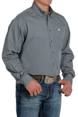 Men's Smoked Pearl Button Down Shirt