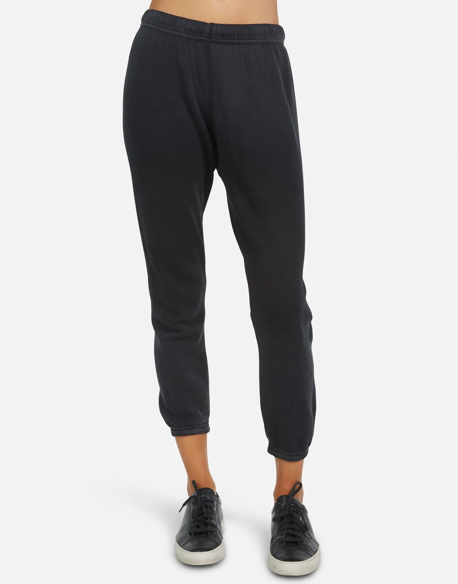 Nate LE Black Ombre Crop Sweatpant