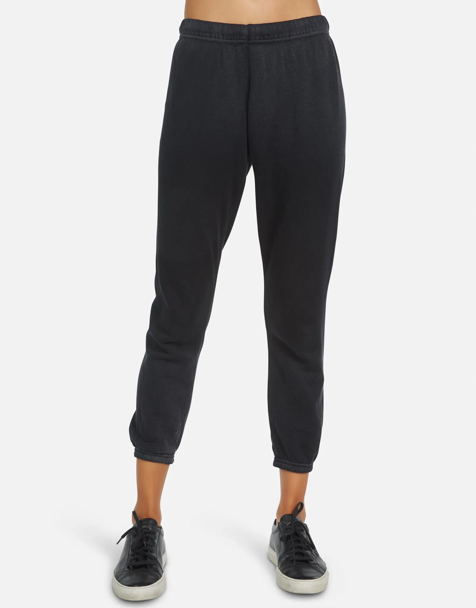 Nate LE Black Ombre Crop Sweatpant