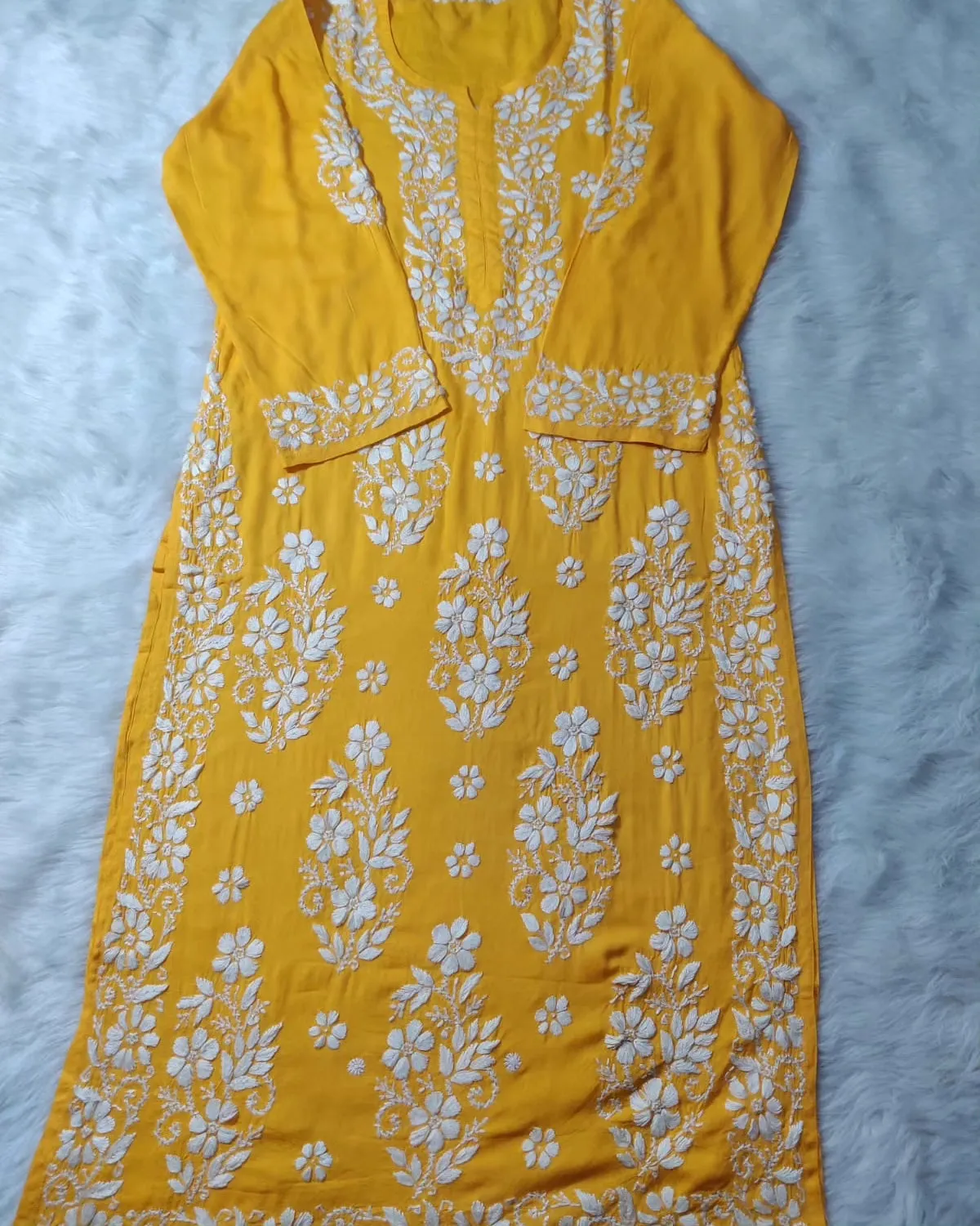 Noorie Premium Straight Chikankari Kurti