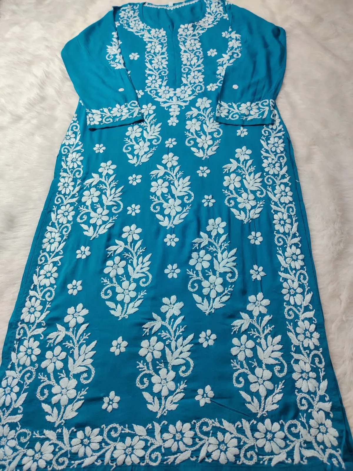 Noorie Premium Straight Chikankari Kurti