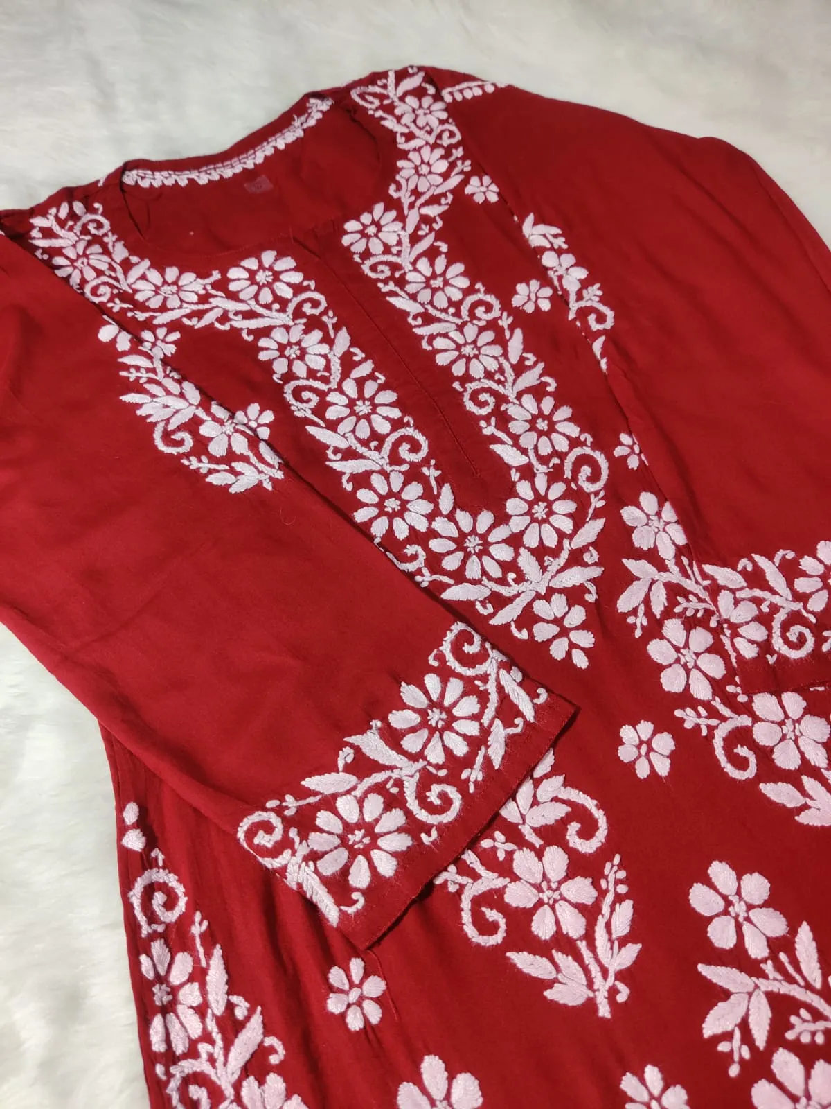 Noorie Premium Straight Chikankari Kurti