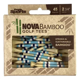 Nova Bamboo Golf Tees™ - Blue / White / Navy