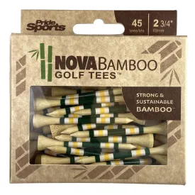 Nova Bamboo Golf Tees™ - White / Yellow / Green