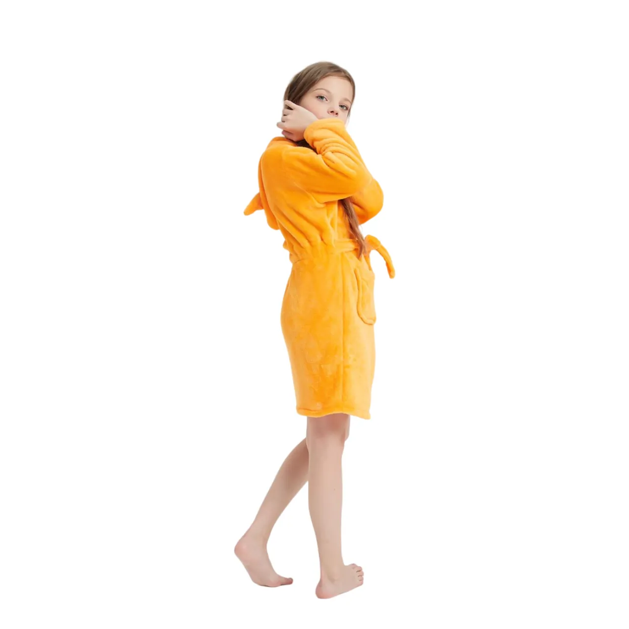 Orange Fox Kids Bathrobe