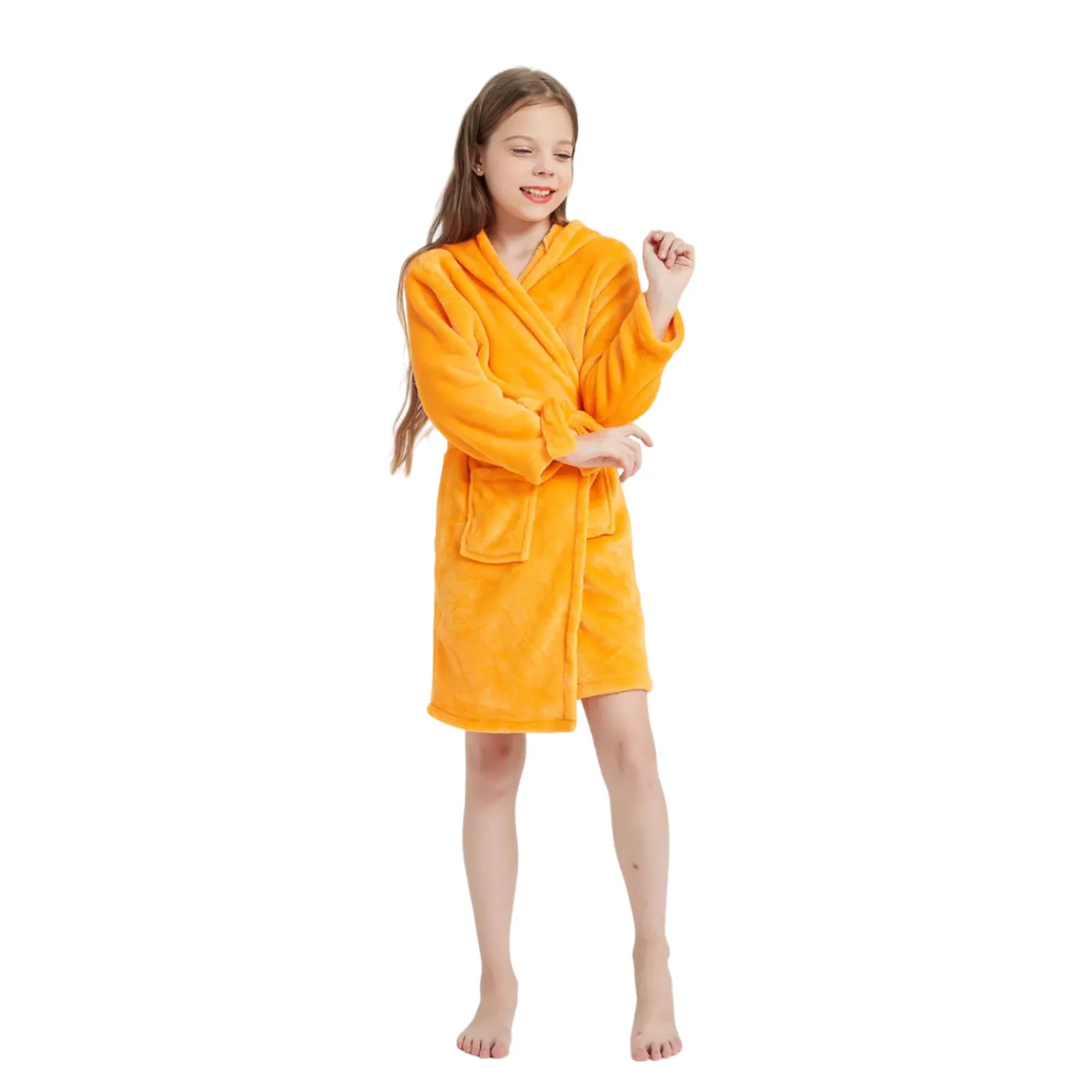 Orange Fox Kids Bathrobe