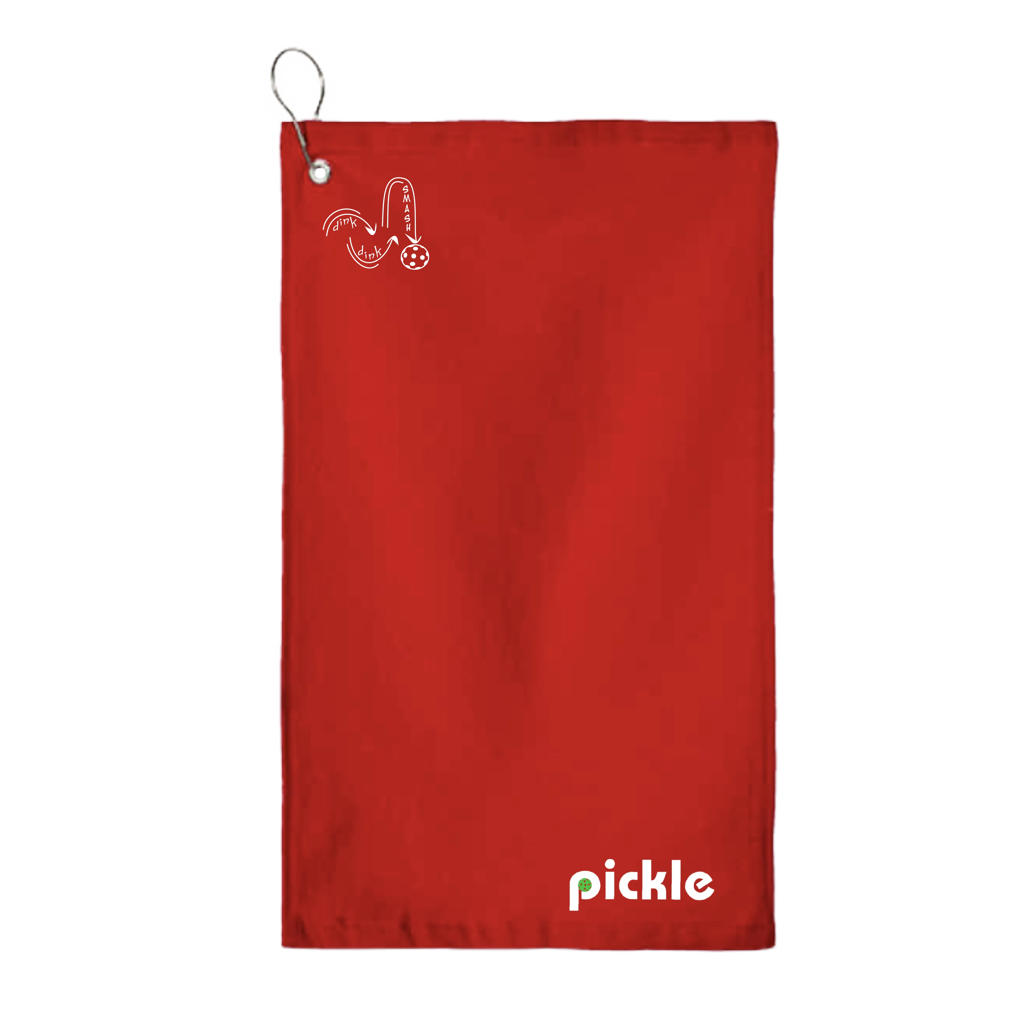 Pickle | Pickleball Court Towels | Grommeted 100% Cotton Terry Velour