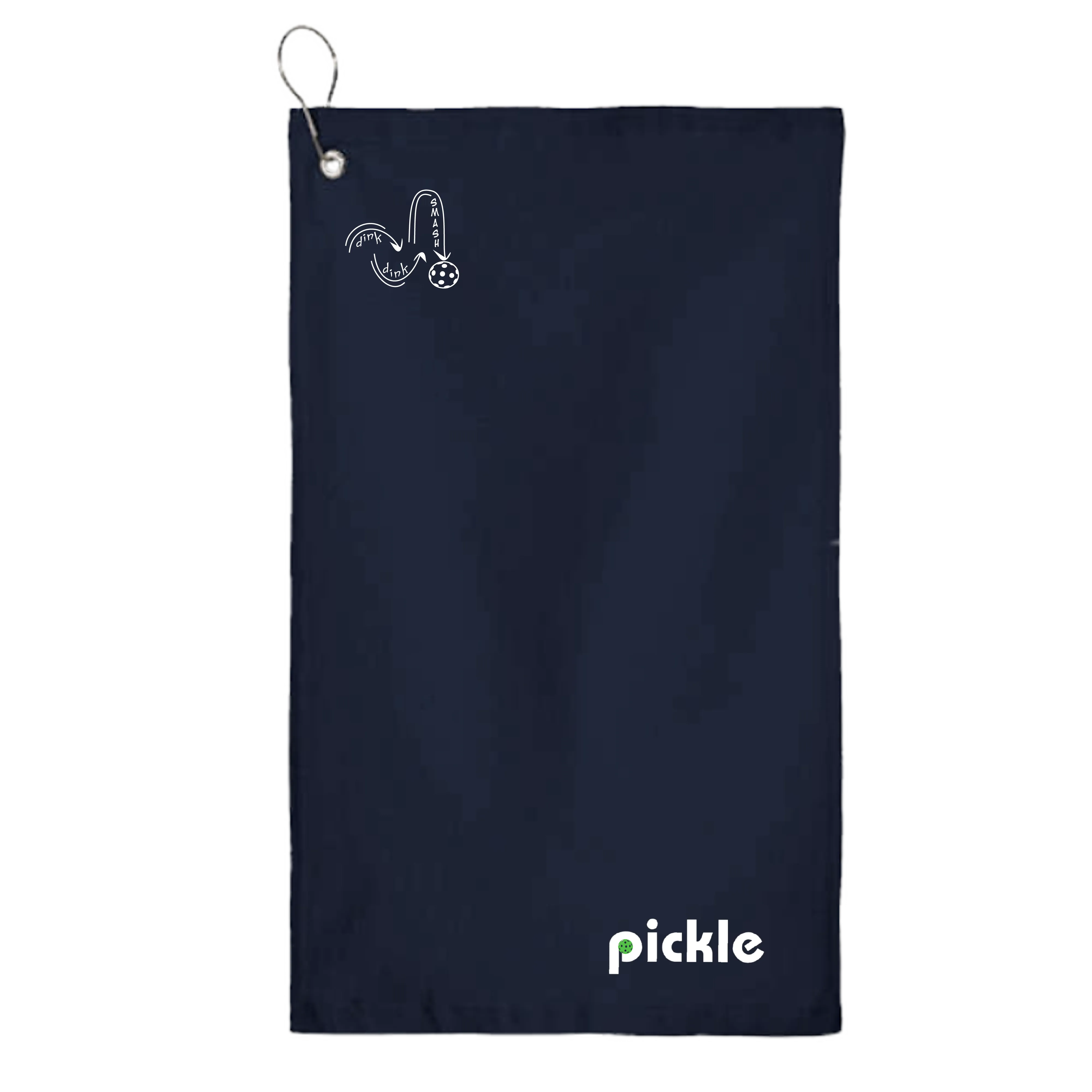 Pickle | Pickleball Court Towels | Grommeted 100% Cotton Terry Velour