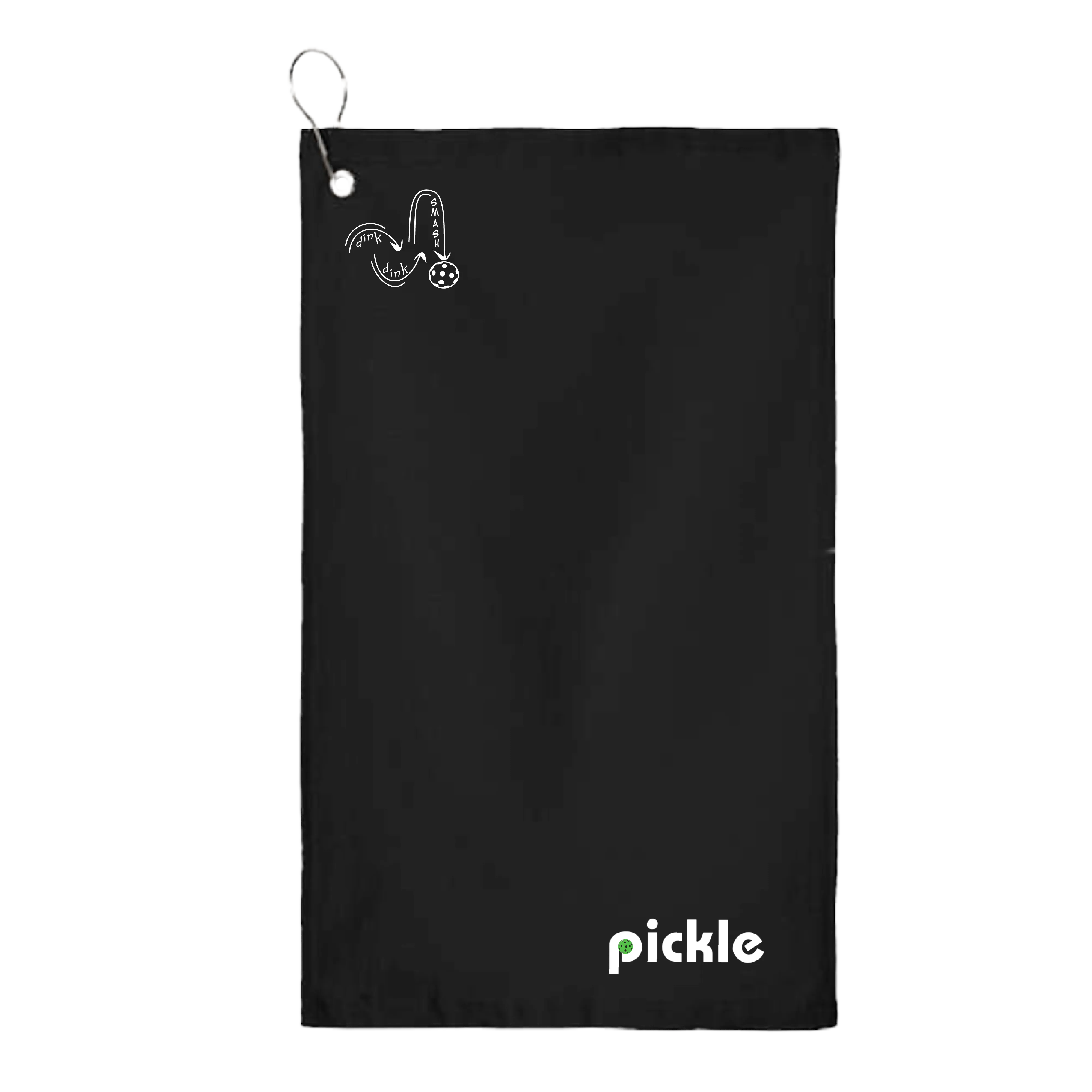 Pickle | Pickleball Court Towels | Grommeted 100% Cotton Terry Velour