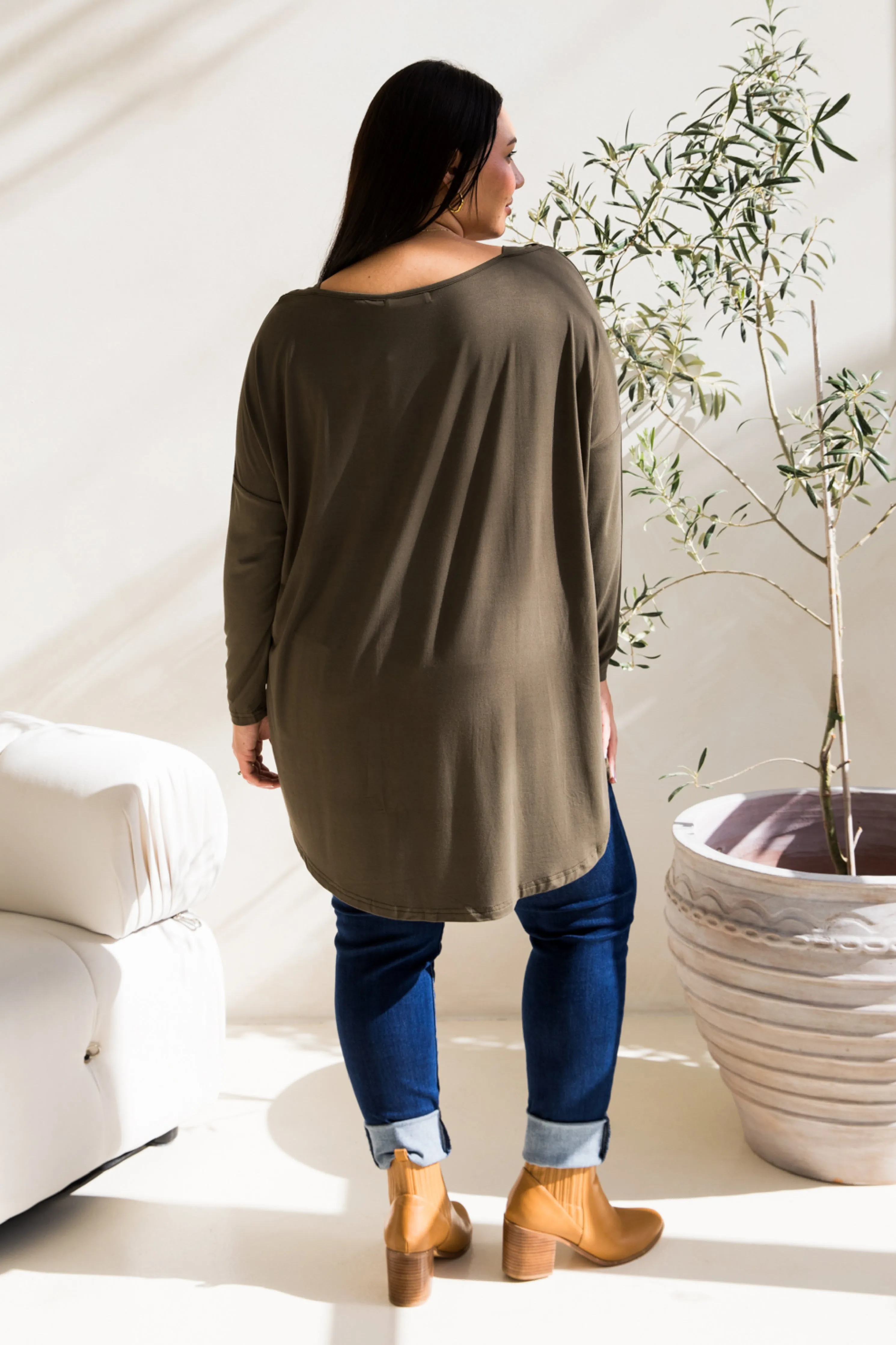 Pippa Top in Moss Green