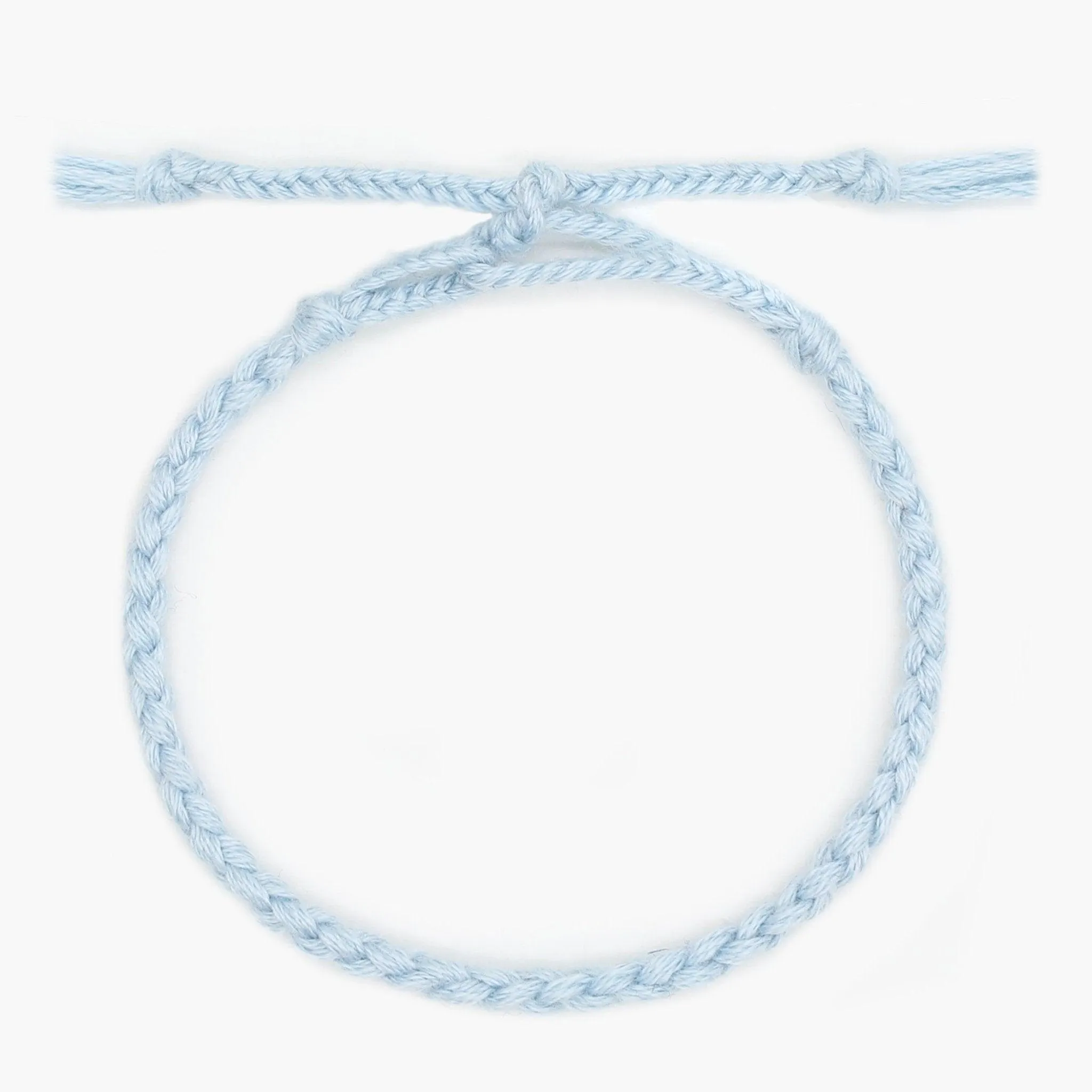 Pranayama Cotton Bracelet (Light Blue)