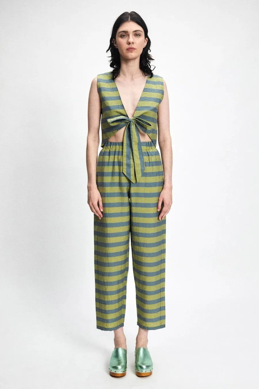 RITA ROW - KRONK STRIPED PANTS - GREEN