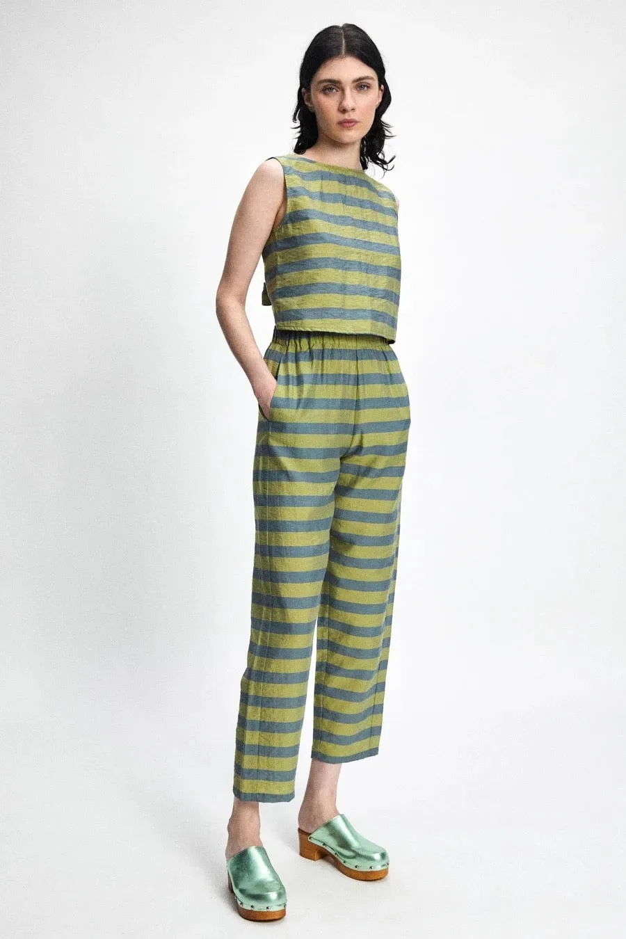 RITA ROW - KRONK STRIPED PANTS - GREEN