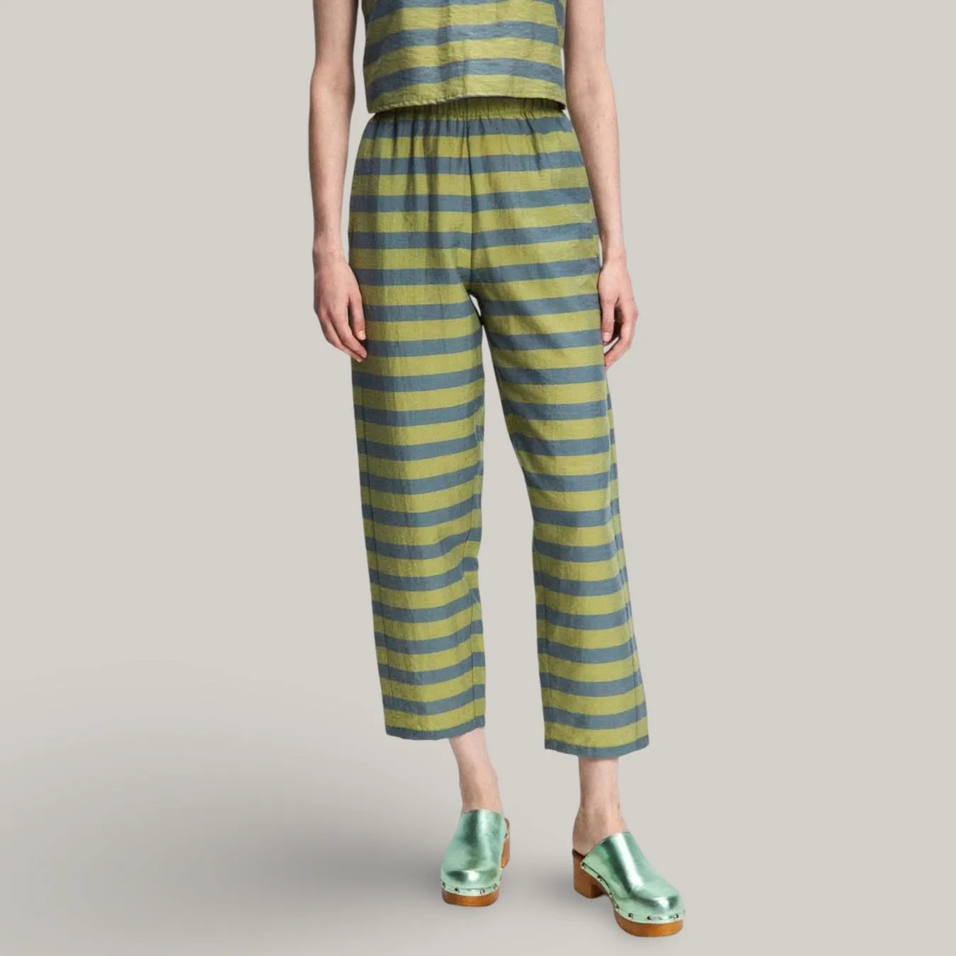 RITA ROW - KRONK STRIPED PANTS - GREEN