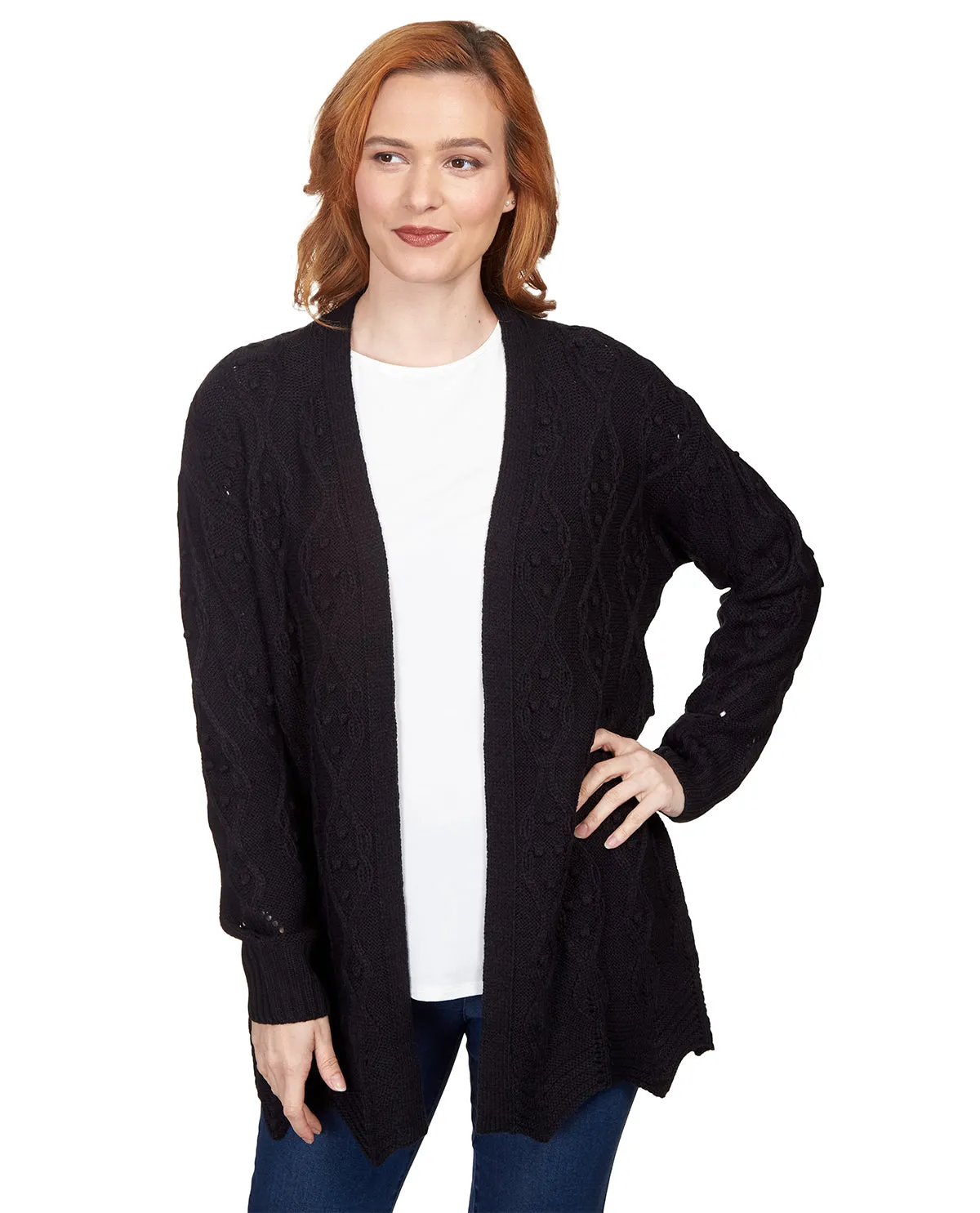 Ruby Road Must Haves II Bobble Cardigan Sweater