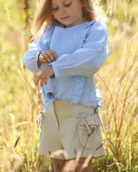 Ruffle Pouch Shorts