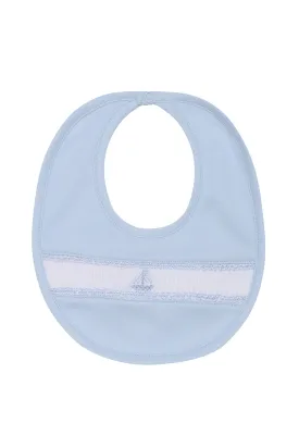 Sailboat Smocked Bib