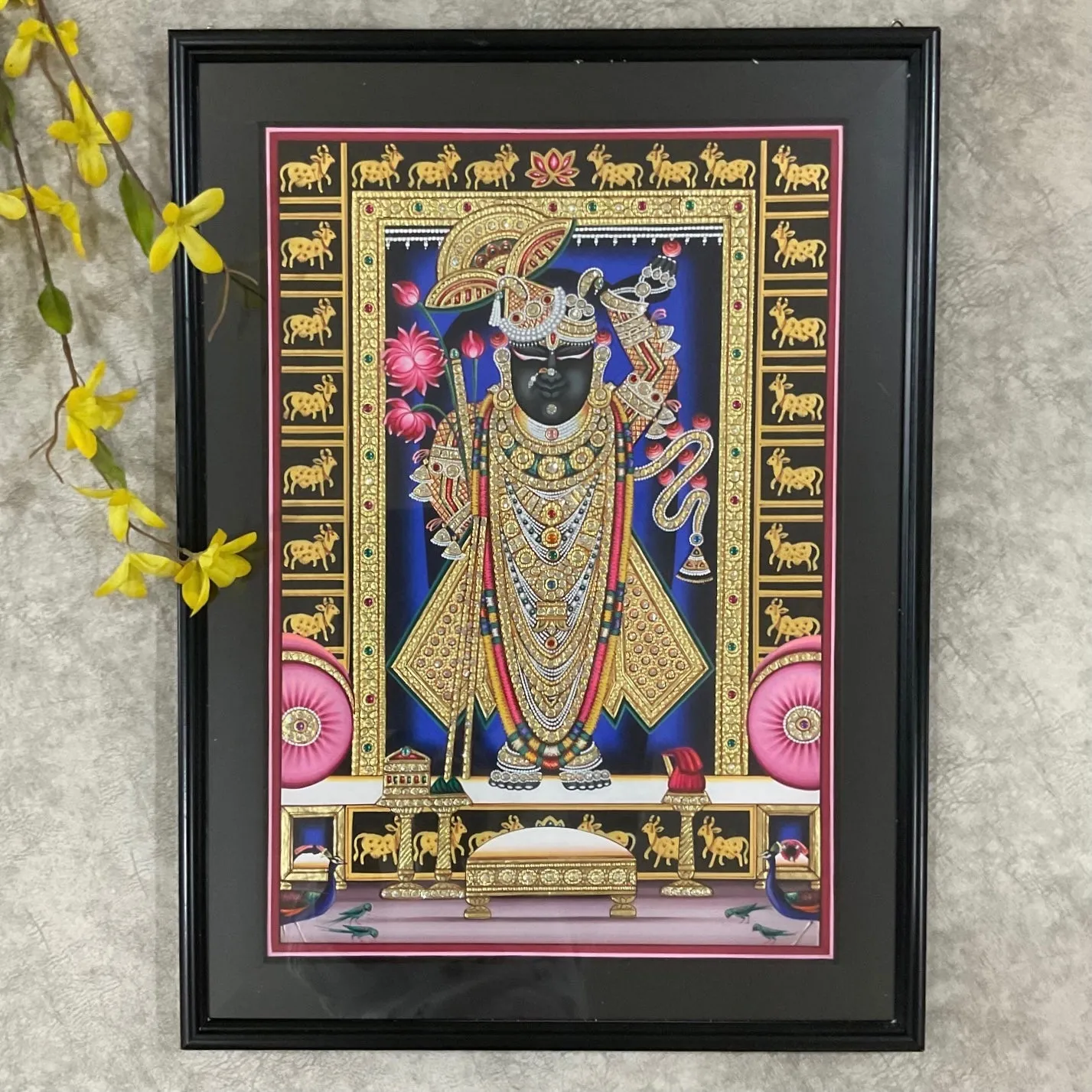 Shrinathji Nathdwara Art Painting - Handpainted Wall Decor