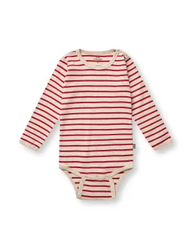 Soft Striped Rib Body, Red / Nature Mel