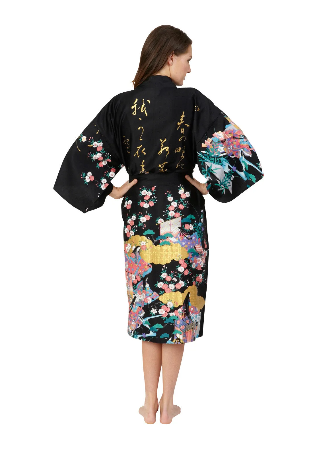 Spring Poem Cotton Kimono - New Larger Size