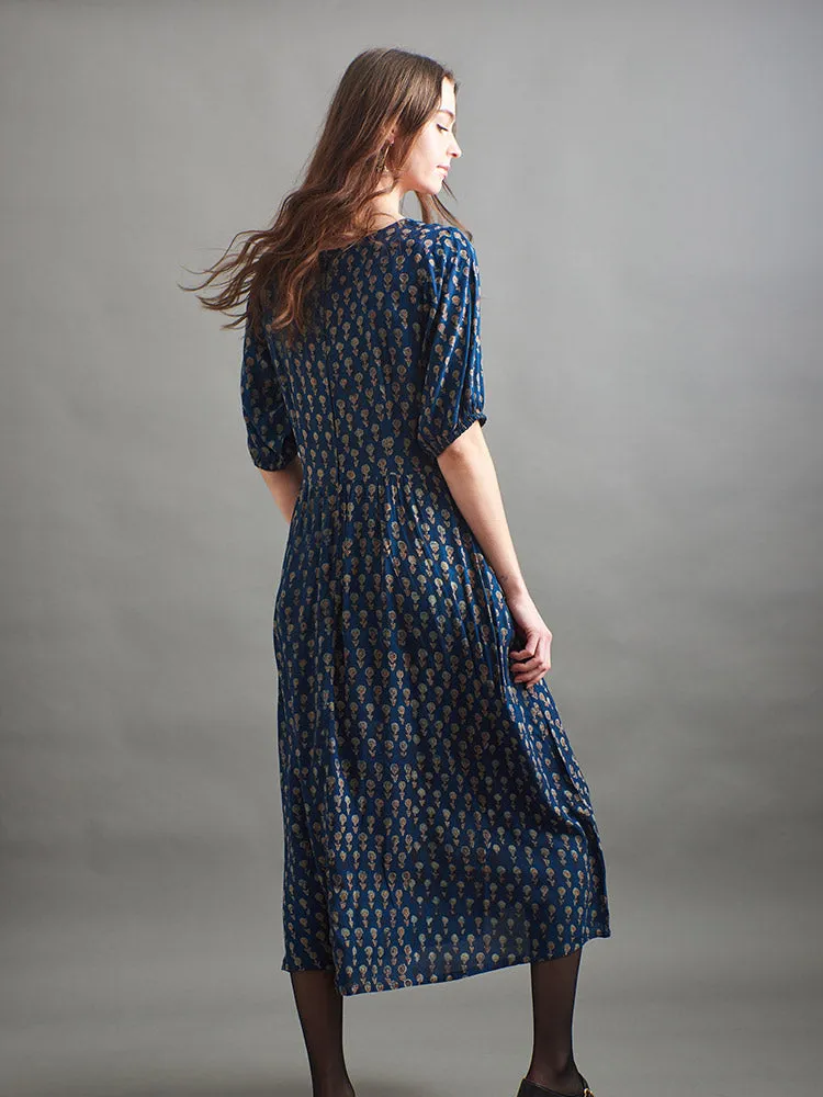 Sydney Midi Dress - Midnight Mini Floral