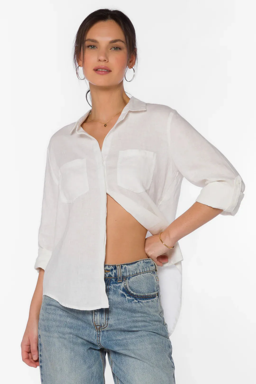 Talma Long Sleeve Shirt (White)