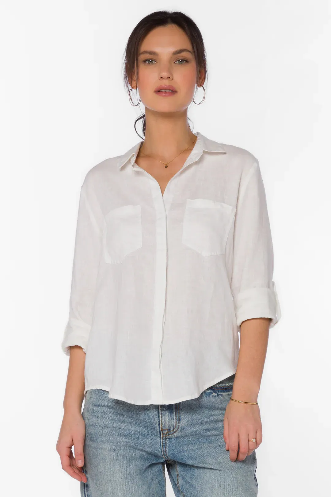 Talma Long Sleeve Shirt (White)