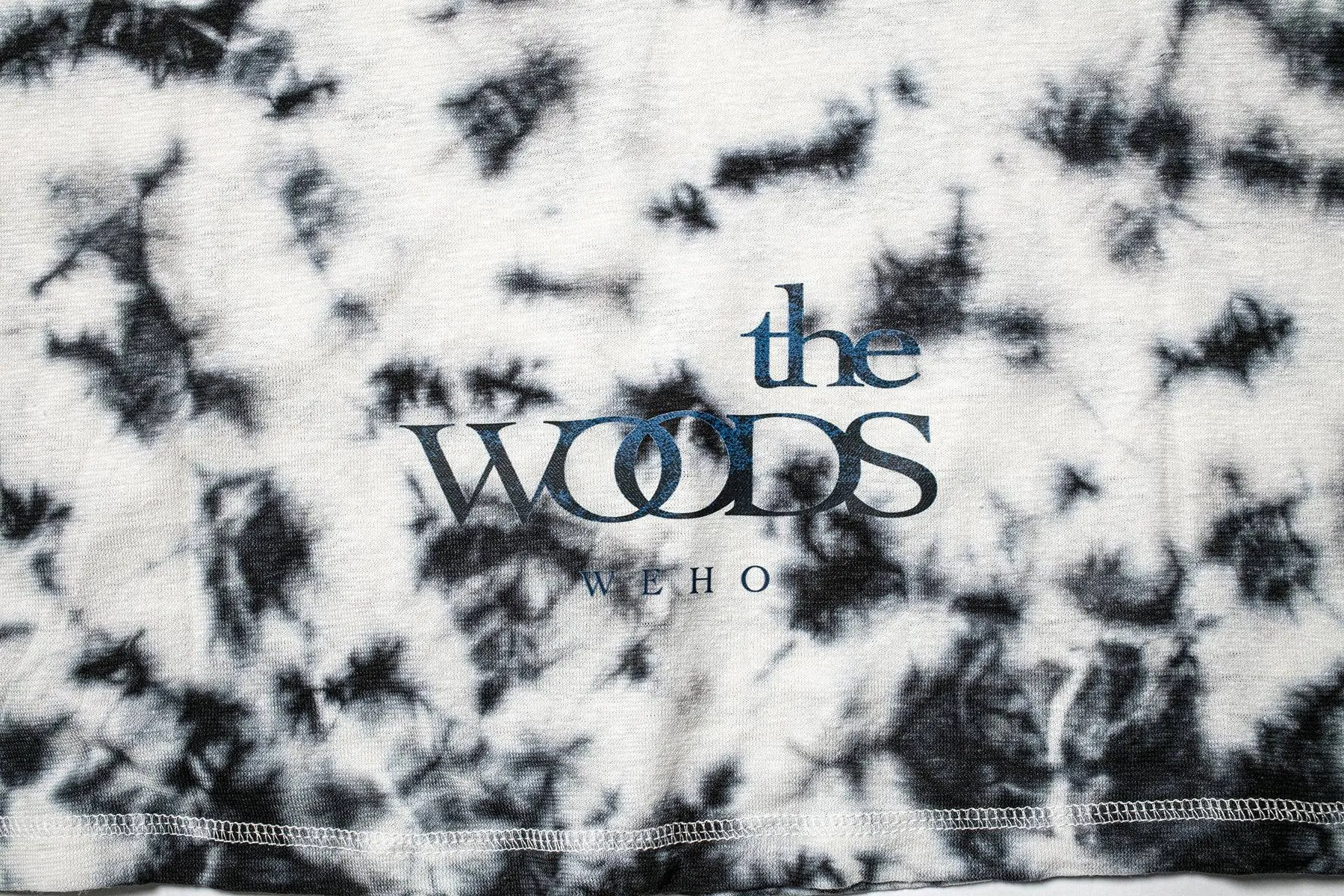 the WOODS HEMP T-SHIRT MIDNIGHT TIE DYE