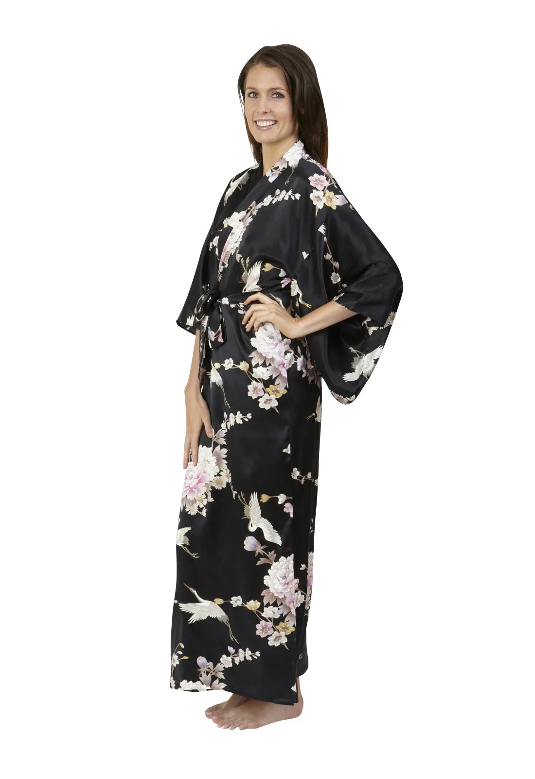 Tsuru Long Silk Kimono