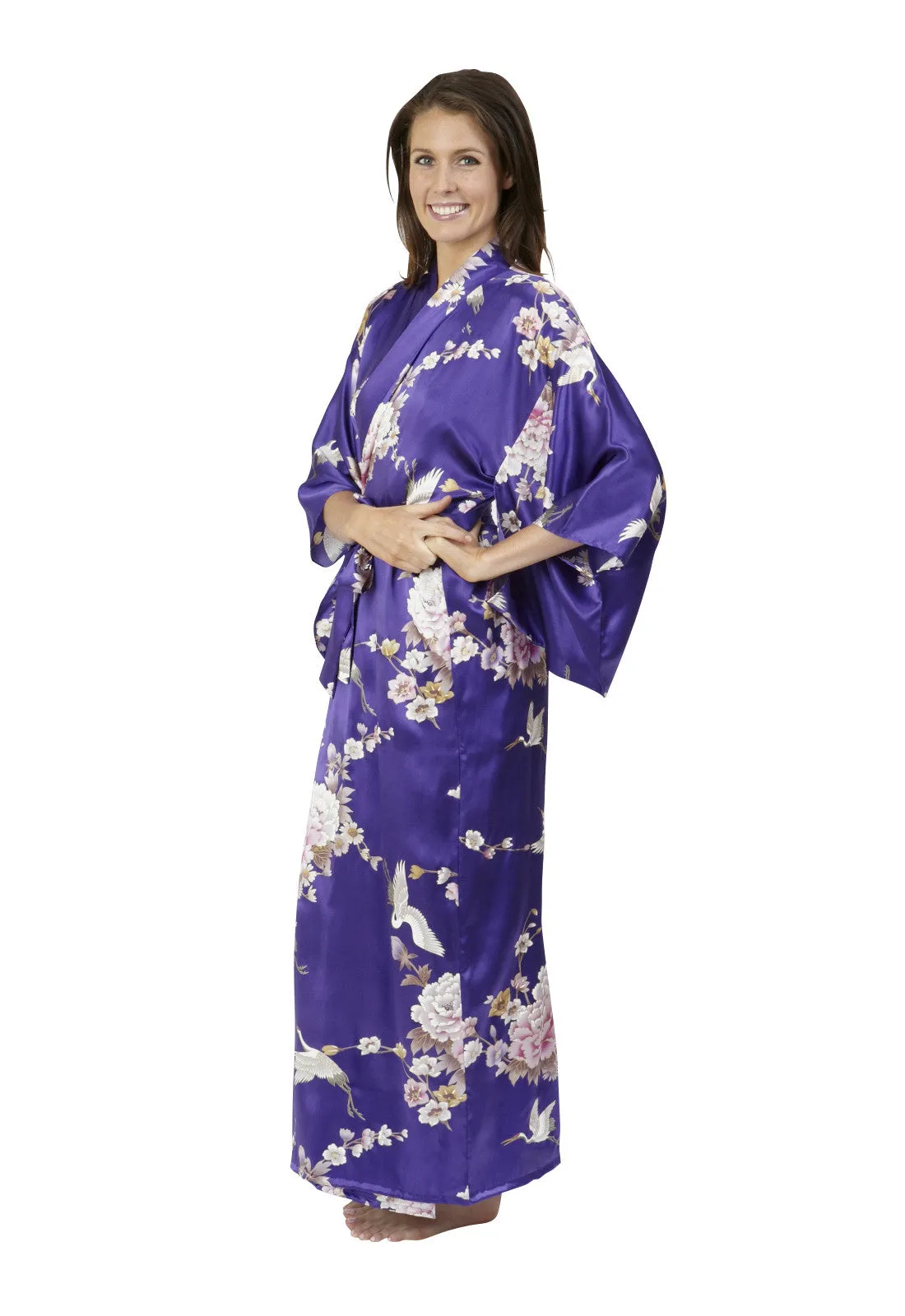 Tsuru Long Silk Kimono