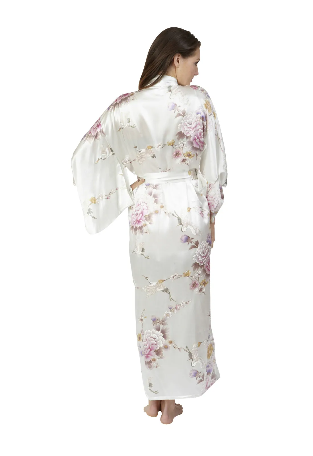 Tsuru Long Silk Kimono