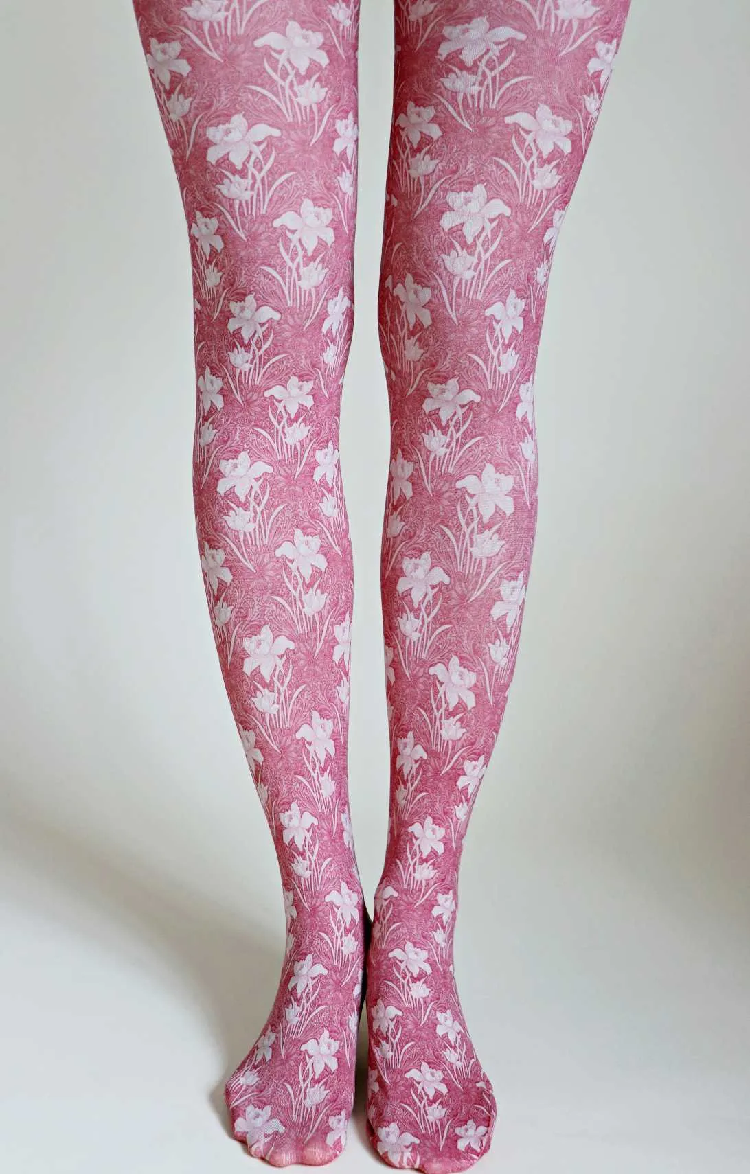 Tulip By William Morris Printed Art Tights