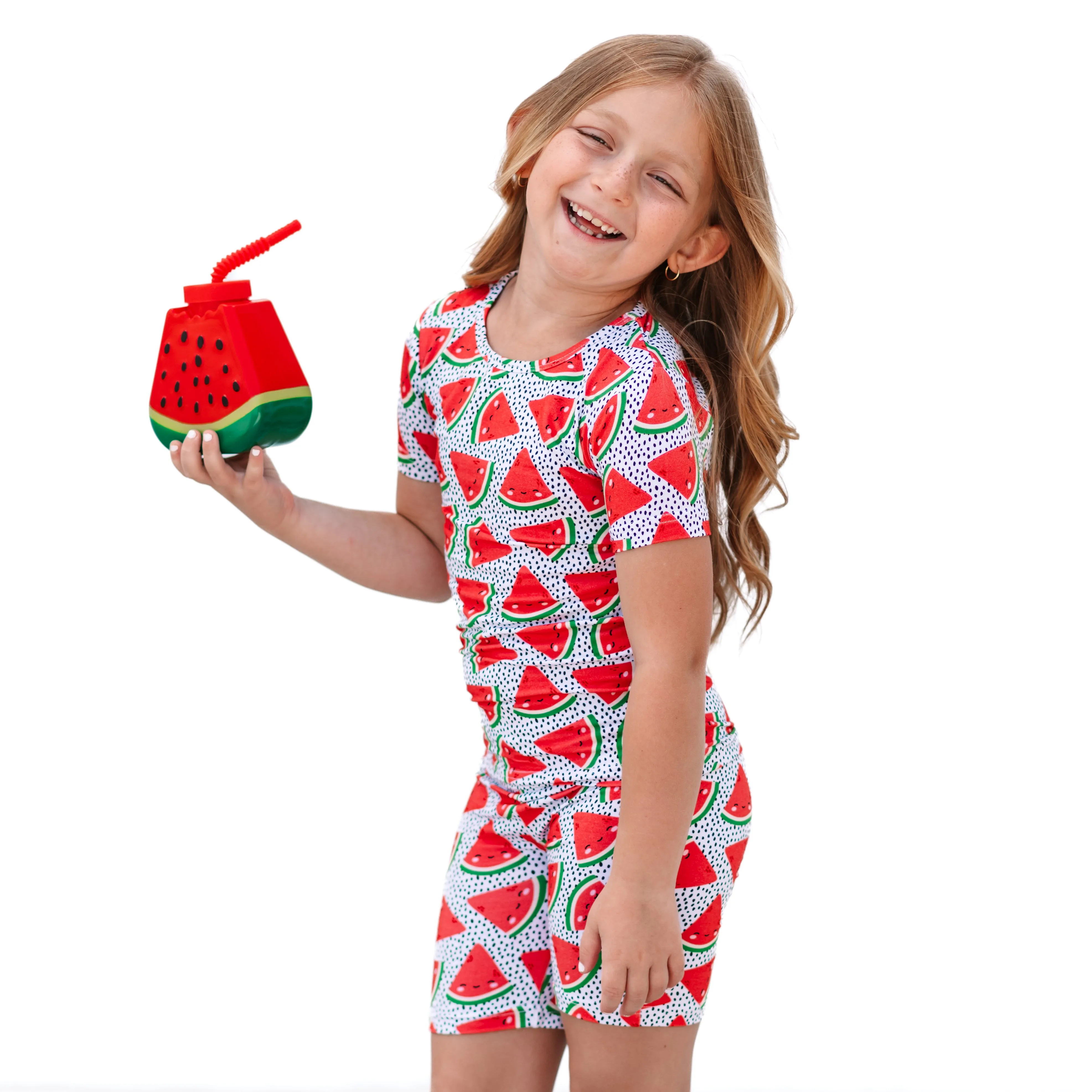 TWO PIECE SHORTIE SET- Kawaii Watermelon