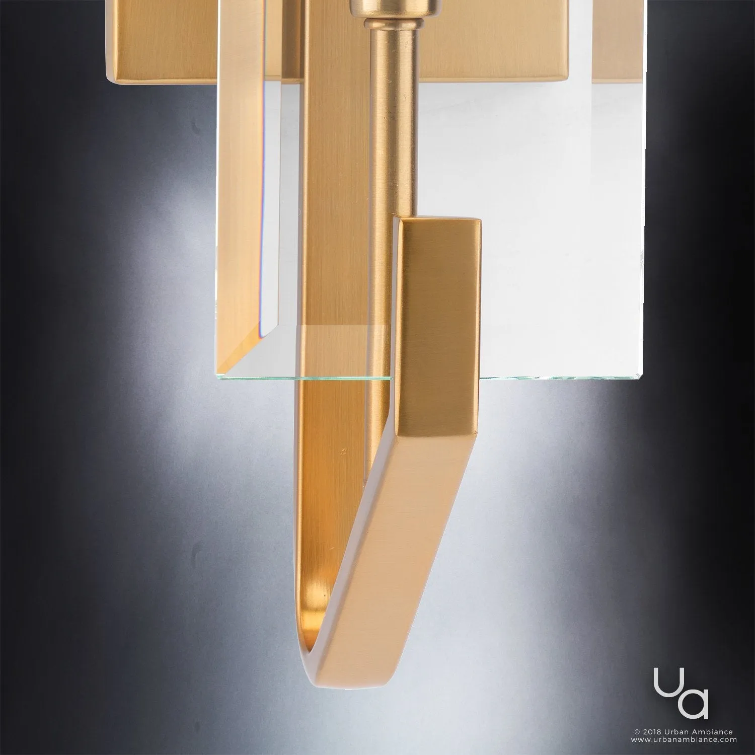 UHP2138 Contemporary Bath / Wall Light, 19.75"H x 4.5"W, Brushed Bronze Finish, Sevilla Collection